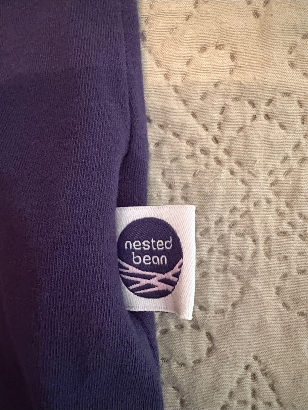 The Nested Bean Sleeveless Navy Baby Sleep Sack with Owl Applique